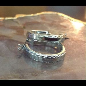 Silver Hoops